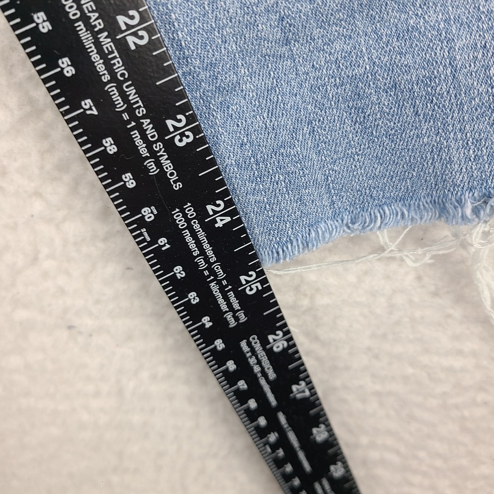 FRAME Jeans Womens 28 Blue Le Sylvie Crop Fray Light Wash Denim‎ - Picture 6 of 14